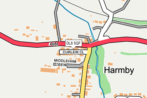 DL8 5QF map - OS OpenMap – Local (Ordnance Survey)