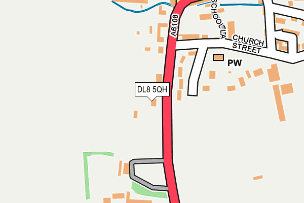 DL8 5QH map - OS OpenMap – Local (Ordnance Survey)