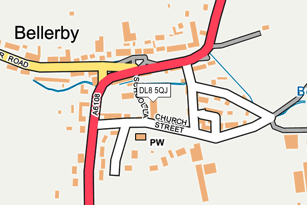 DL8 5QJ map - OS OpenMap – Local (Ordnance Survey)