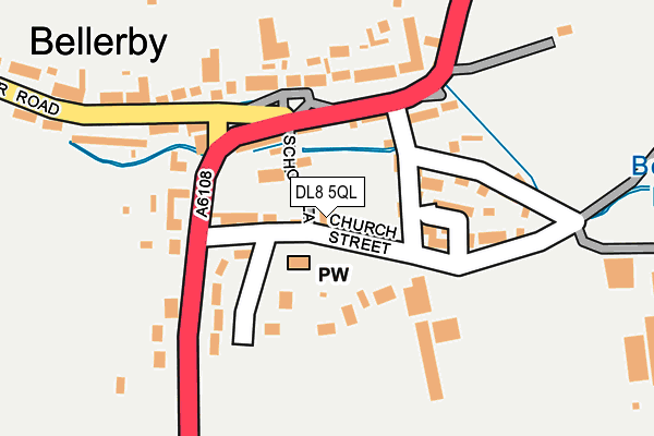 DL8 5QL map - OS OpenMap – Local (Ordnance Survey)