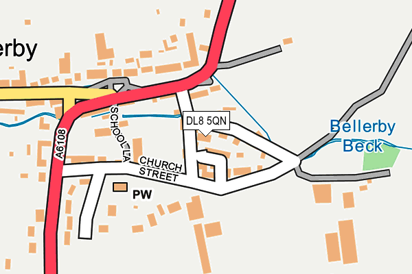 DL8 5QN map - OS OpenMap – Local (Ordnance Survey)