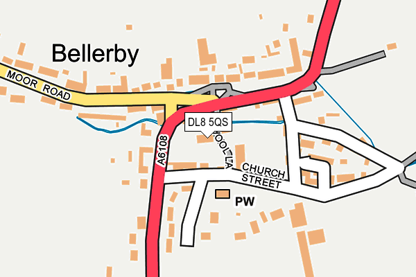 DL8 5QS map - OS OpenMap – Local (Ordnance Survey)