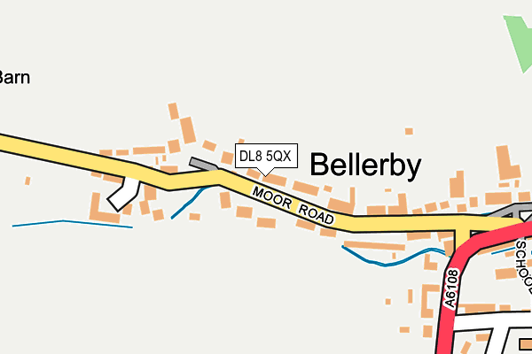 DL8 5QX map - OS OpenMap – Local (Ordnance Survey)