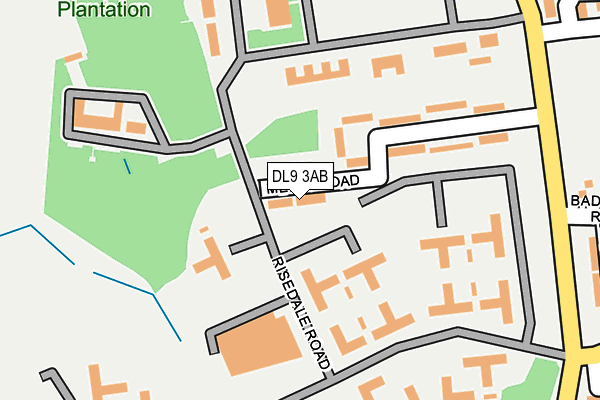 DL9 3AB map - OS OpenMap – Local (Ordnance Survey)