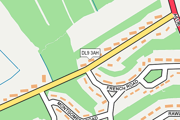 DL9 3AH map - OS OpenMap – Local (Ordnance Survey)