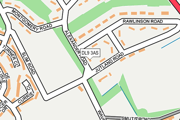 DL9 3AS map - OS OpenMap – Local (Ordnance Survey)