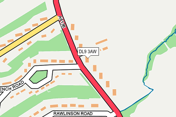 DL9 3AW map - OS OpenMap – Local (Ordnance Survey)