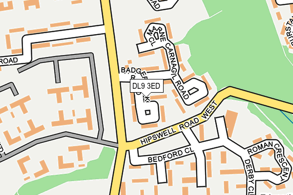 DL9 3ED map - OS OpenMap – Local (Ordnance Survey)