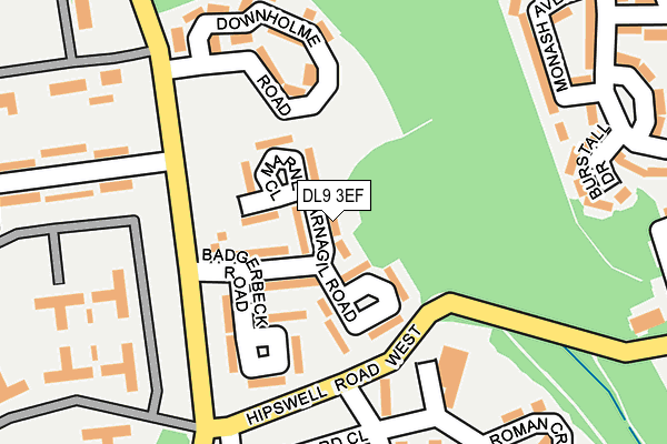 DL9 3EF map - OS OpenMap – Local (Ordnance Survey)