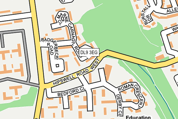 DL9 3EG map - OS OpenMap – Local (Ordnance Survey)