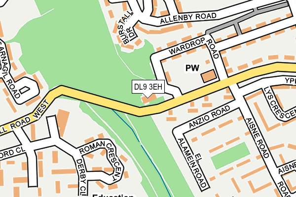 DL9 3EH map - OS OpenMap – Local (Ordnance Survey)