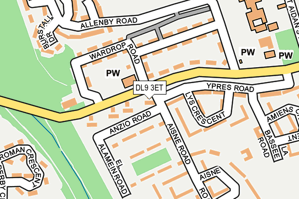 DL9 3ET map - OS OpenMap – Local (Ordnance Survey)