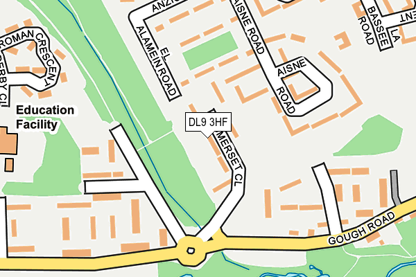 DL9 3HF map - OS OpenMap – Local (Ordnance Survey)