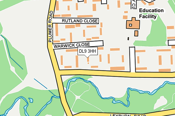 DL9 3HH map - OS OpenMap – Local (Ordnance Survey)