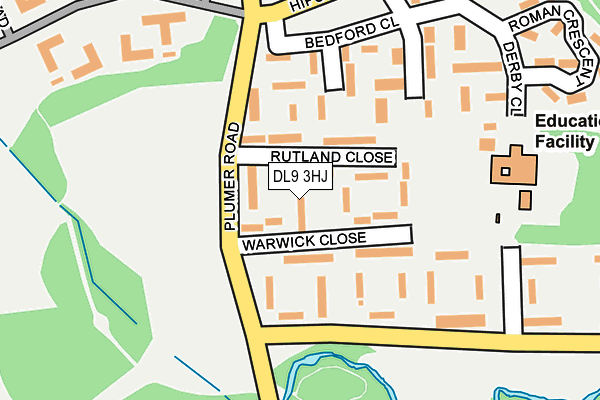 DL9 3HJ map - OS OpenMap – Local (Ordnance Survey)