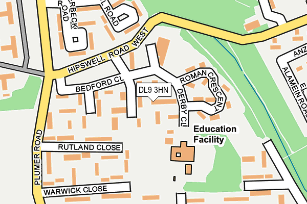 DL9 3HN map - OS OpenMap – Local (Ordnance Survey)