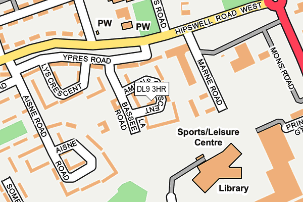 DL9 3HR map - OS OpenMap – Local (Ordnance Survey)