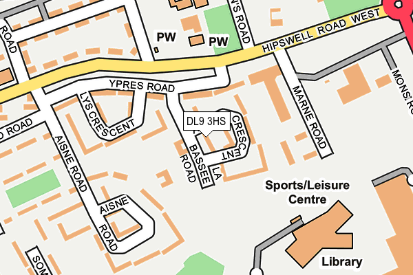 DL9 3HS map - OS OpenMap – Local (Ordnance Survey)