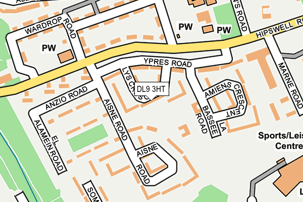 DL9 3HT map - OS OpenMap – Local (Ordnance Survey)