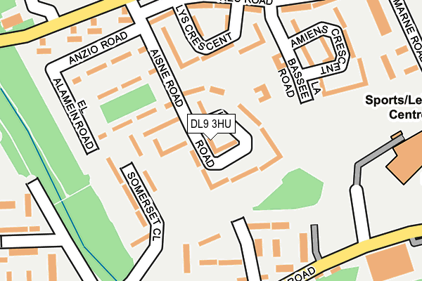 DL9 3HU map - OS OpenMap – Local (Ordnance Survey)