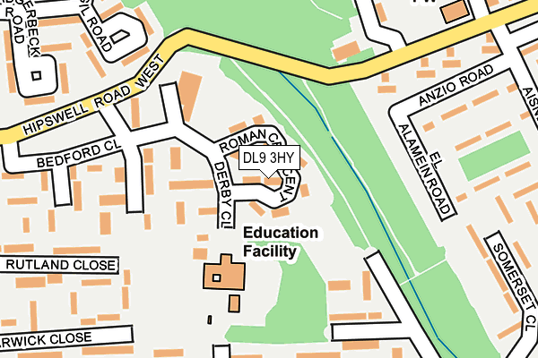 DL9 3HY map - OS OpenMap – Local (Ordnance Survey)