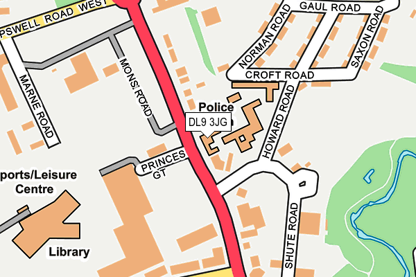 DL9 3JG map - OS OpenMap – Local (Ordnance Survey)