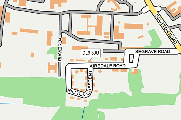 DL9 3JU map - OS OpenMap – Local (Ordnance Survey)