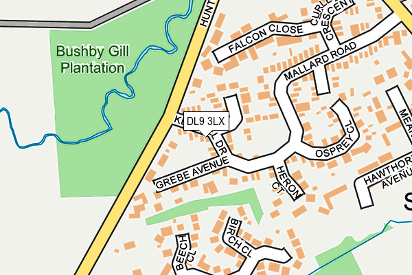 DL9 3LX map - OS OpenMap – Local (Ordnance Survey)
