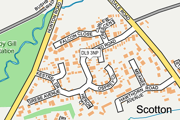 DL9 3NP map - OS OpenMap – Local (Ordnance Survey)