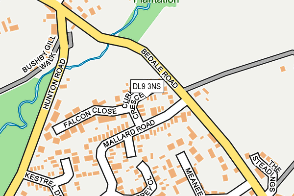 DL9 3NS map - OS OpenMap – Local (Ordnance Survey)