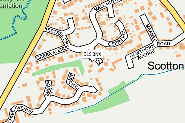 DL9 3NX map - OS OpenMap – Local (Ordnance Survey)