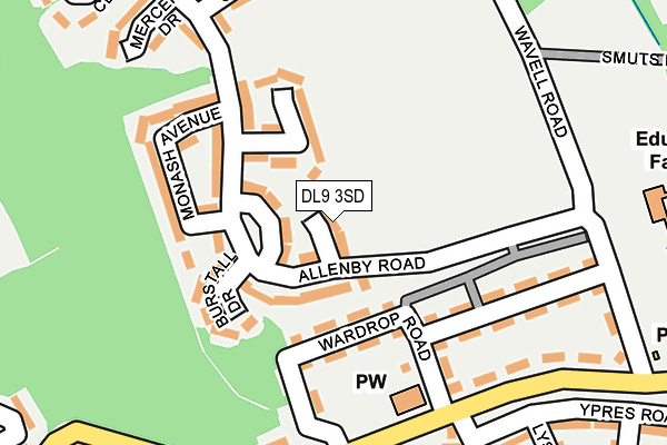 DL9 3SD map - OS OpenMap – Local (Ordnance Survey)