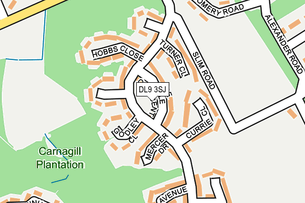 DL9 3SJ map - OS OpenMap – Local (Ordnance Survey)