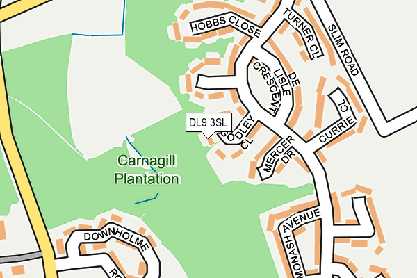 DL9 3SL map - OS OpenMap – Local (Ordnance Survey)