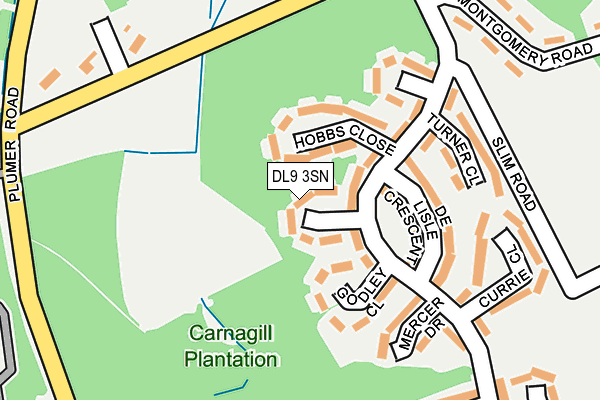 DL9 3SN map - OS OpenMap – Local (Ordnance Survey)