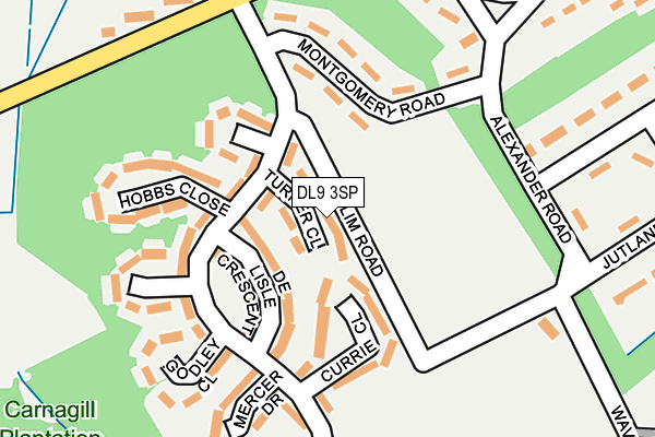 DL9 3SP map - OS OpenMap – Local (Ordnance Survey)