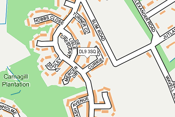 DL9 3SQ map - OS OpenMap – Local (Ordnance Survey)