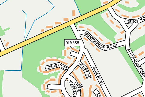 DL9 3SR map - OS OpenMap – Local (Ordnance Survey)