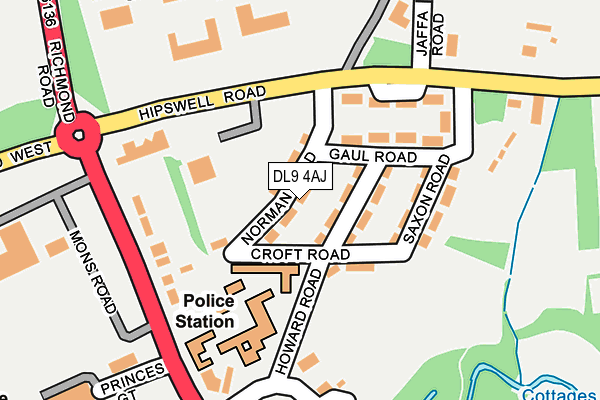 DL9 4AJ map - OS OpenMap – Local (Ordnance Survey)