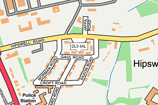 DL9 4AL map - OS OpenMap – Local (Ordnance Survey)