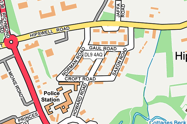 DL9 4AQ map - OS OpenMap – Local (Ordnance Survey)