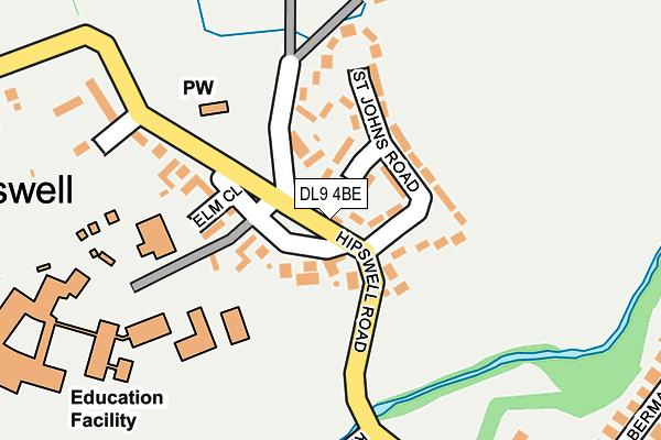 DL9 4BE map - OS OpenMap – Local (Ordnance Survey)