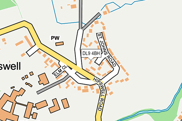 DL9 4BH map - OS OpenMap – Local (Ordnance Survey)