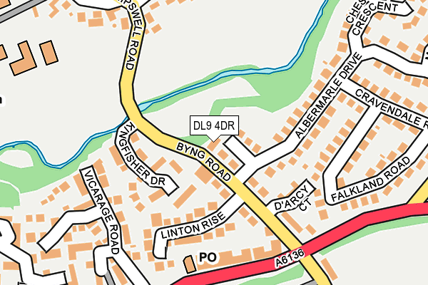 DL9 4DR map - OS OpenMap – Local (Ordnance Survey)