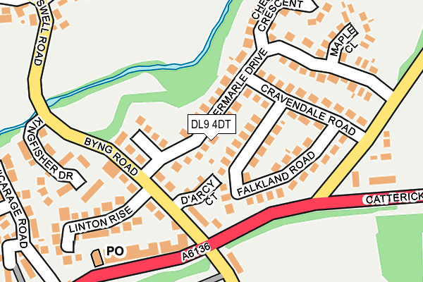 DL9 4DT map - OS OpenMap – Local (Ordnance Survey)
