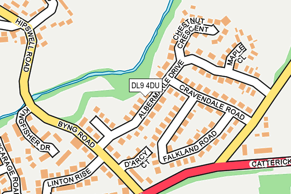 DL9 4DU map - OS OpenMap – Local (Ordnance Survey)