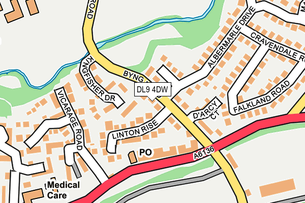 DL9 4DW map - OS OpenMap – Local (Ordnance Survey)