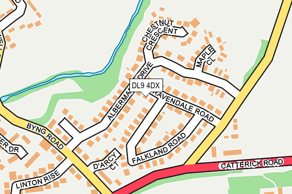 DL9 4DX map - OS OpenMap – Local (Ordnance Survey)