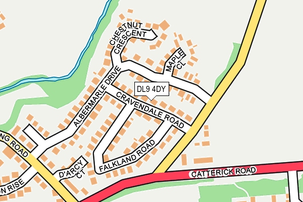 DL9 4DY map - OS OpenMap – Local (Ordnance Survey)