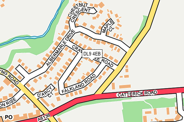 DL9 4EB map - OS OpenMap – Local (Ordnance Survey)